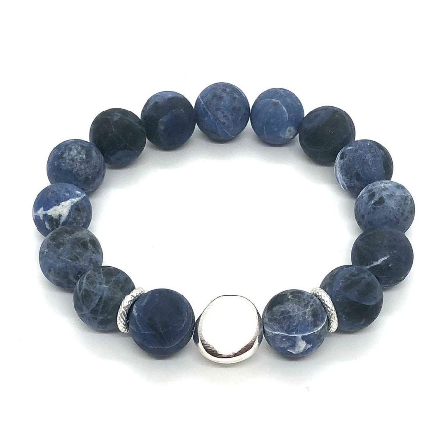 Bracelets * | Deborah Grivas Blue Sodalite Stretch Bracelet Bracelets