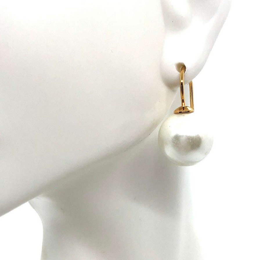 Earrings * | Deborah Grivas Glass Pearl Earring